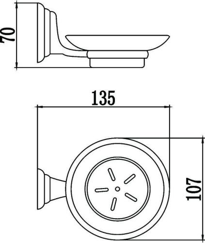 Мыльница Savol S-003159 - фото 3