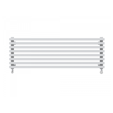 Радиатор стальной трубчатый KZTO Quadrum 60 H 2000-8 R 208х40 черный матовый муар RAL1T103S9005