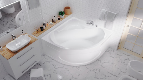 Ванна акриловая 1MarKa PALERMO 01па1515 150х150 угловая четверть круга без каркаса - фото 5 Ванна акриловая 1MarKa PALERMO 01па1515 150х150 угловая четверть круга без каркаса - фото 5