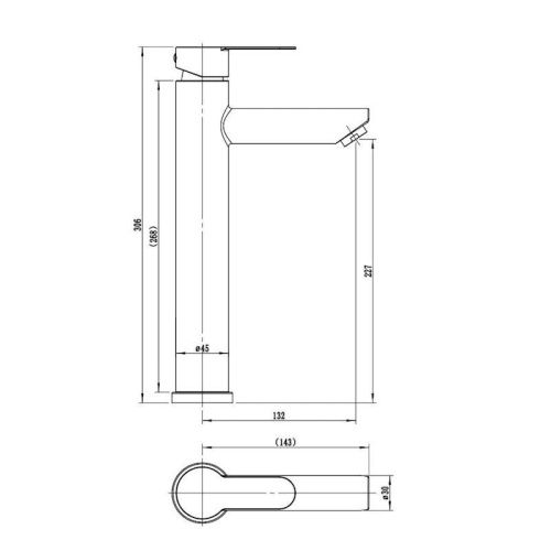 Смеситель для раковины Esko Orlando OL25 на столешницу хром - фото 3