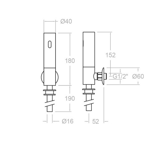 Смывное устройство сенсорное для писсуара Ramonsoler SOLTRONIC 8123 - фото 2