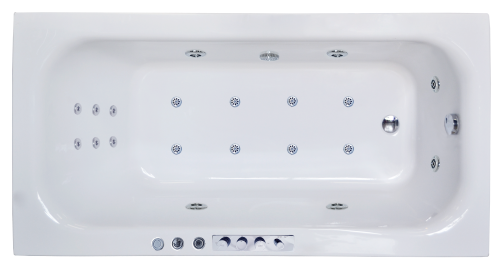 Ванна гидромассажная Royal Bath ACCORD RB627100DL 180х90 пристенная прямоугольная