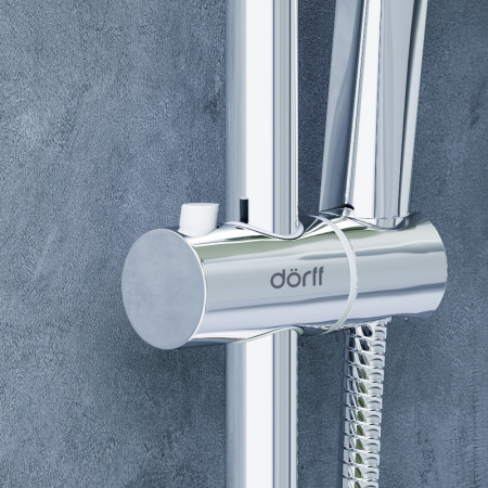 Душевая стойка Dorff Norma D0712000 настенная цвет хром/серый