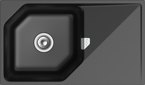 Кухонная мойка Rivelato LOCUS LS-85 nero 85х50 цвет черный - фото 2