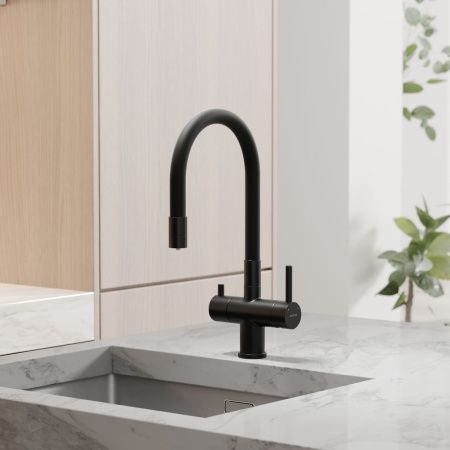 Смеситель для кухни Sancos Lucia SC4004MB на мойку черный