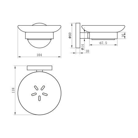 Мыльница Wellsee Finishing Touch 182505000
