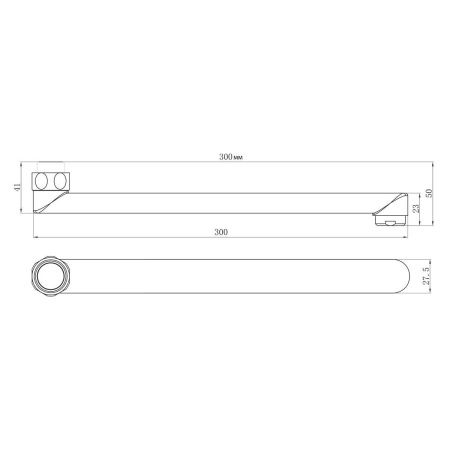 Излив LeMark LM9472C хром