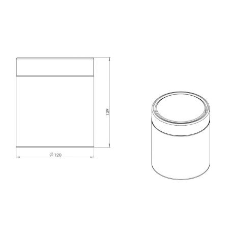 Ведро мусорное Java S-886-1.5LG