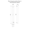 Полотенцесушитель электрическийVeconi E12010GR-A 10х120 вороненая сталь