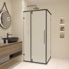 Душевой уголок RGW Classic 350903588-24 80х80 стекло матовое профиль черный без поддона