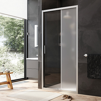 Душевая дверь Am.Pm Gem W90G-100-1-195MM 100х195 стекло прозрачное профиль хром матовый