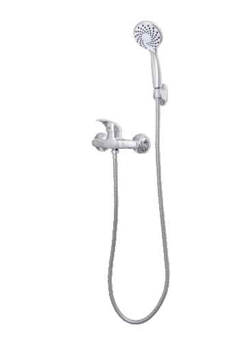 Смеситель для ванны и душа Сантаком StOmega 3338 настенный хром - фото 2