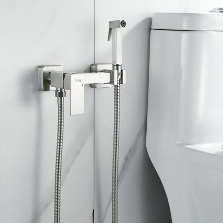 Гигиенический душ со смесителем Raffine F237L серый