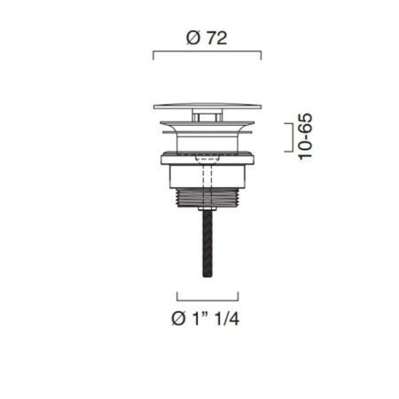 Донный клапан для раковины Catalano 9050510061