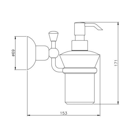 Дозатор Nicolazzi Accessori Classica C1489CR