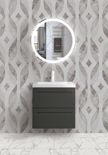 Тумба под раковину Art&Max PLATINO AM-Platino-580-2C-SO-GM 58х47х55 подвесная