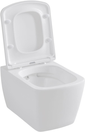 Чаша унитаза подвесная Allen Brau Liberty 4.33004.20 цвет белый без сиденья безободковая каскадный смыв