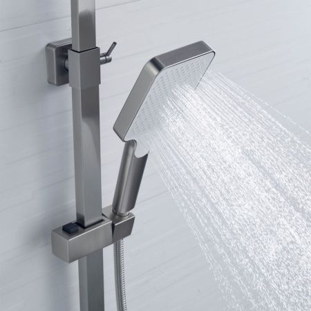 Душевая стойка Shevanik S7036L настенная цвет серый