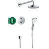 Душевая система Hansgrohe Crometta 27295000 встраиваемая в стену цвет хром с термостатом