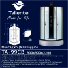 Душевая кабина Taliente TA-99CB 90х90 четверть круга без крыши ориентация универсальная