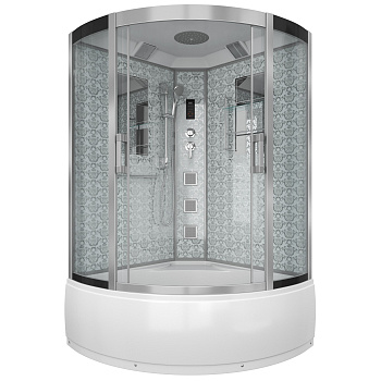 Душевая кабина Niagara Luxe 7744W 120х120 четверть круга с крышей ориентация универсальная Душевая кабина Niagara Luxe 7744W 120х120 четверть круга с крышей ориентация универсальная