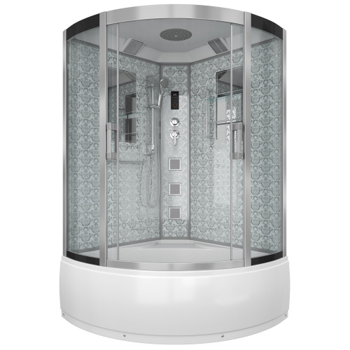 Душевая кабина Niagara Luxe 7744W 120х120 четверть круга с крышей