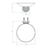 Мыльница THG Mandarine metal U1A-G02-546GM