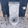 Унитаз напольный с бачком BelBagno FLAY-TOR BB2149CP-TOR/SC/BB2149T белый с сиденьем микролифт безободковый смыв торнадо