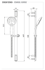 Душевой гарнитур Remer Vanity 317V315P3 настенный хром