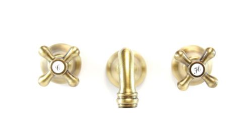 Смеситель для раковины Webert Armony AM750404065 настенный бронза - фото 5