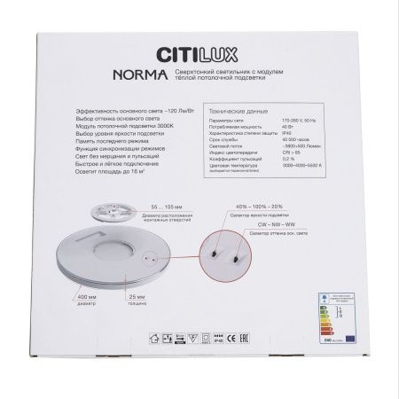 Светильник потолочный Citilux Norma (Норма) CL748401