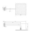 Верхний душ Gessi Rilievo 59158#031 25х25 хром