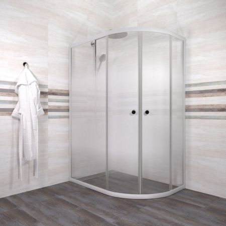 Душевой уголок Тритон Коралл-Лайт Щ0000068953 120х80 стекло с рисунком профиль белый без поддона