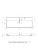 Раковина керамическая BelBagno MARINO-CER BB-8078-120 120х50 накладная цвет белый 1 отверстие под смеситель
