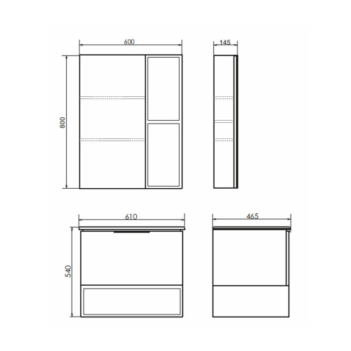 Зеркало-шкаф Comforty Франкфурт 00-00014141CF 60х80 - фото 2