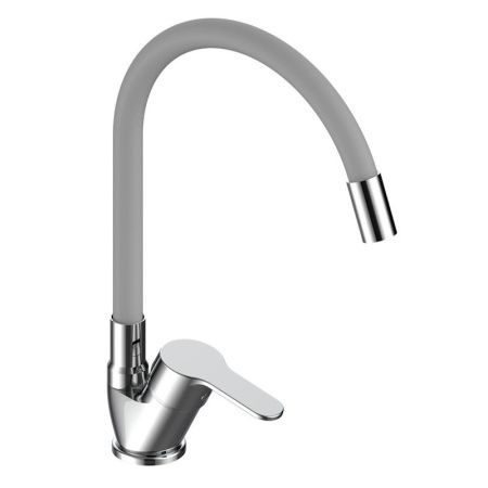 Смеситель для кухни Voda TD519G на мойку хром/серый