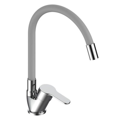 Смеситель для кухни Voda TD519G на мойку хром/серый - фото 2