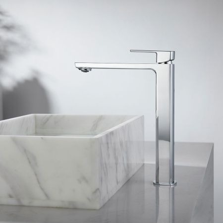 Смеситель для раковины Vincea Next VBF-1N2CH на столешницу хром