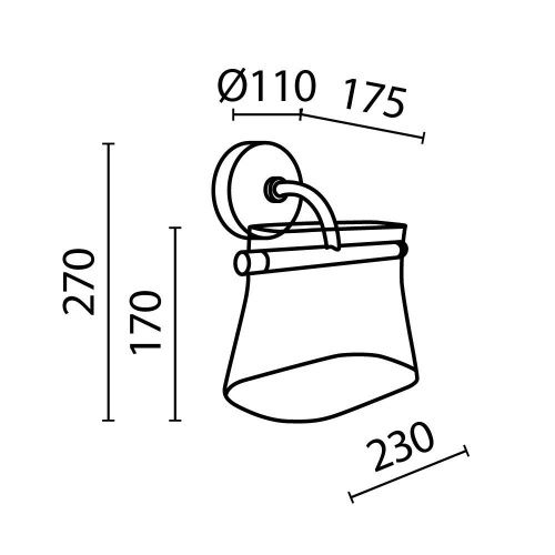 Бра Maytoni Cabaret MOD170WL-L8BS3K2 - фото 3