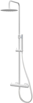 Душевая стойка Paffoni Birillo ZCOL638LIQBO настенная цвет белый с термостатом