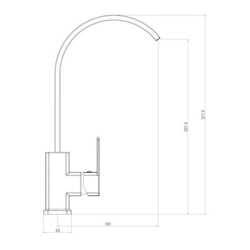 Смеситель для кухни Voda Iceberg IC519R на мойку хром - фото 3