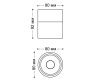 Светильник накладной Italline IT014-0201 black