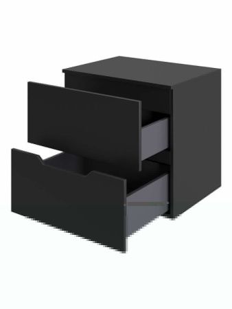 Тумба под раковину Orange Line Li-60TubMDF 60х50 подвесная цвет черный