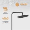 Душевая стойка Orange Thermo T02S4-912b настенная цвет черный с термостатом