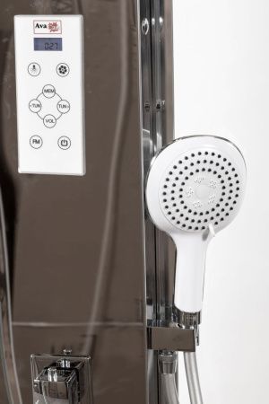 Душевая кабина AvaCan Z111MT 100х100 квадратная с крышей ориентация универсальная