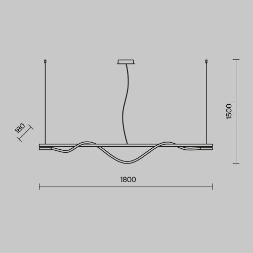 Светильник подвесной Maytoni Tau Modern MOD166PL-L20G3K - фото 3