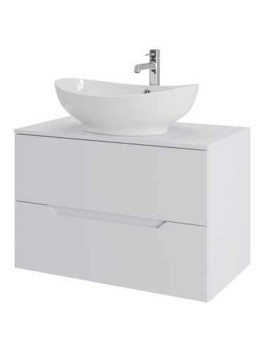 Тумба с раковиной Orange Line Li-80TuwMDF+B08-585W 80х50