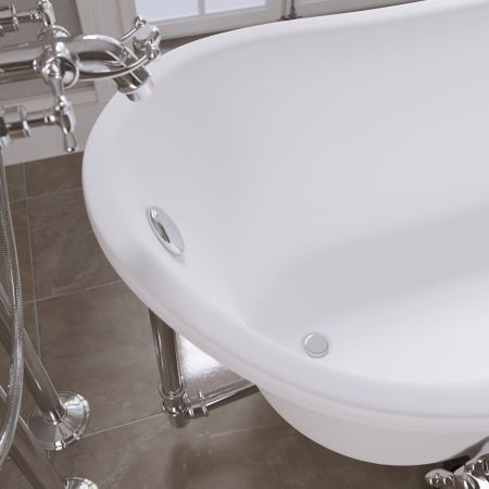 Ванна акриловая Grossman Retro GR-1002M 160х70 отдельностоящая овальная с ножками