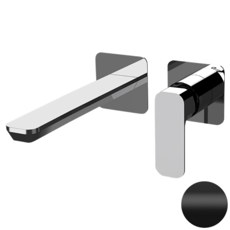 Смеситель для раковины Daniel Tiara TA632PL15 встраиваемый в стену черный