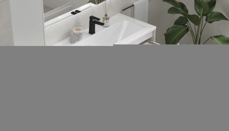 Тумба под раковину Velvex KLAUFS tpKLA.100.1Y.NEW-616.216 100х40 подвесная цвет белый